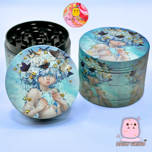 50mm Cute Fairy Girl Spiritual Nature Cute Kawaii Art - 4 parties de haute qualité en métal Herb Grinder Cadeau 