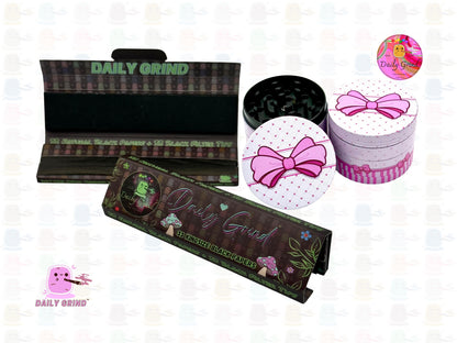 Cute  Box with a Pink Bow - 50mm 4-Piece High Quality Custom Metal Kitchen Herb Grinder Gift Idea