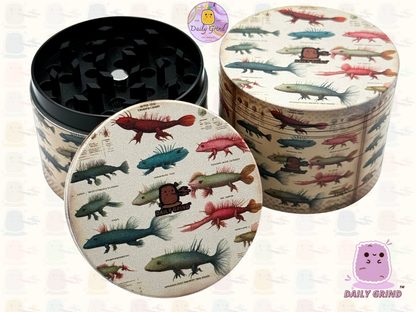 Motif Trippy coloré ondulé liquide Hallucination 50mm 4 pièces haute qualité personnalisé métal herbe broyeur cadeau 