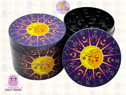Motif Trippy coloré ondulé liquide Hallucination 50mm 4 pièces haute qualité personnalisé métal herbe broyeur cadeau 