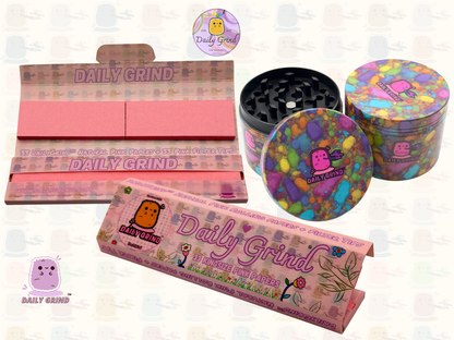 Motif Trippy coloré ondulé liquide Hallucination 50mm 4 pièces haute qualité personnalisé métal herbe broyeur cadeau 