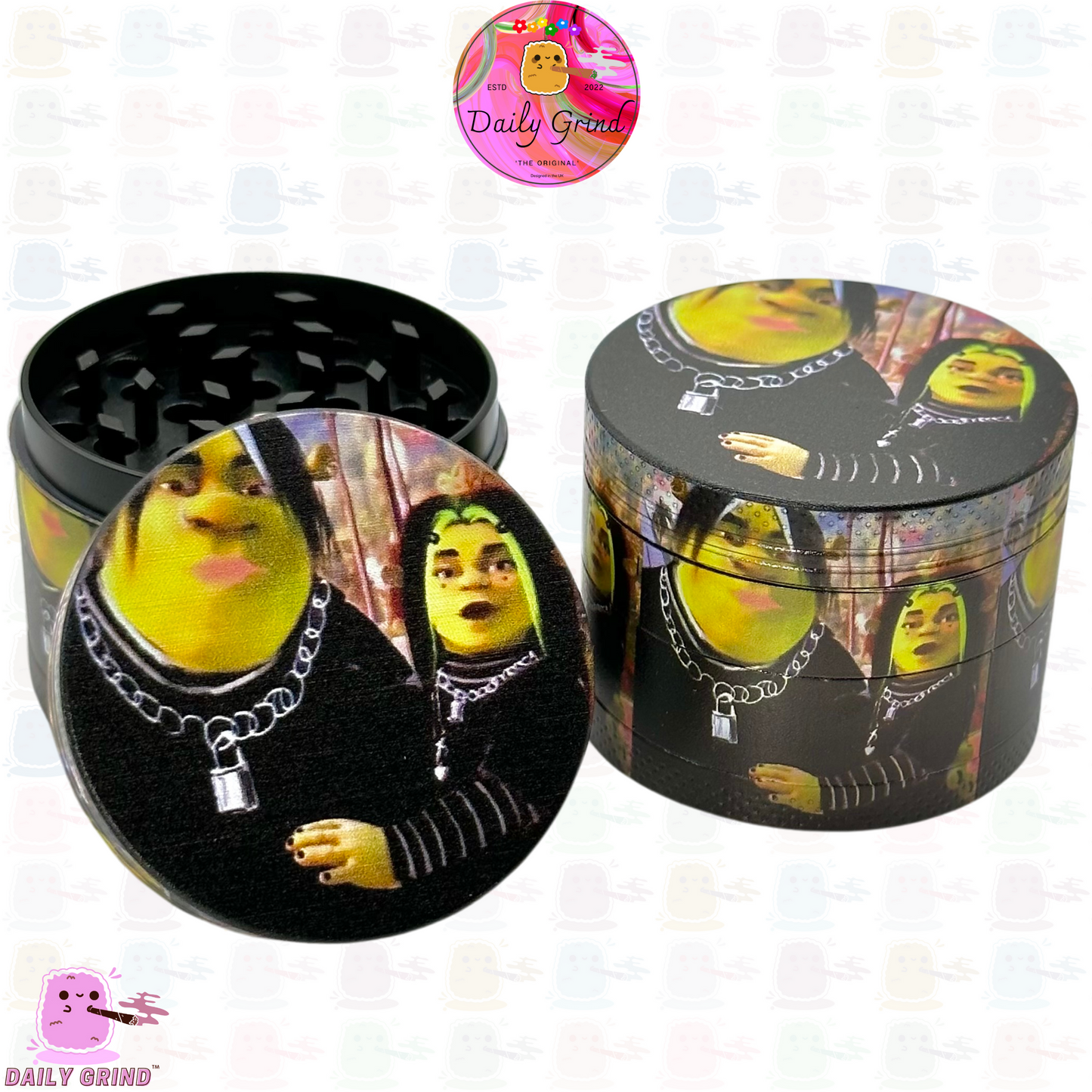 Emo Goth Funny Parody Meme - 50mm 4-Part High Quality Custom Metal Kitchen Herb Grinder Gift Idea