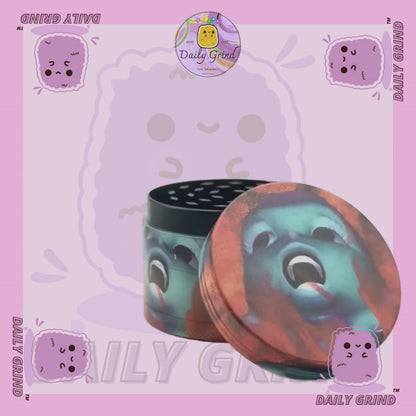 Mignon œil de cristal coloré Trippy 50mm 4 pièces de haute qualité personnalisé broyeur d'herbes en métal cadeau 