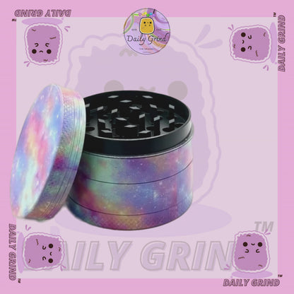 Voie lactée colorée galaxie mignonne 50mm 4 pièces cadeau de broyeur d'herbes en métal personnalisé de haute qualité 