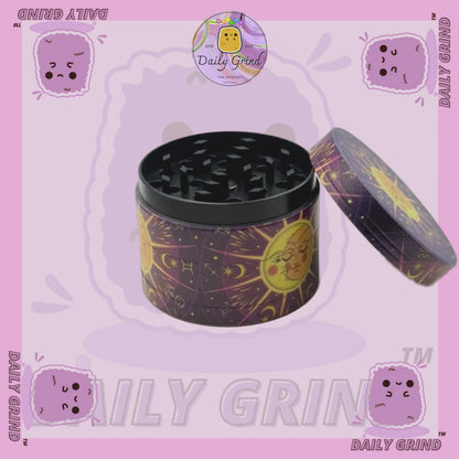 Motif Trippy coloré ondulé liquide Hallucination 50mm 4 pièces haute qualité personnalisé métal herbe broyeur cadeau 