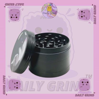 Kitty Yin Yang Cute Cat - 50mm 4-Piece High Quality Custom Metal Tobacco Herb Grinder Gift Idea