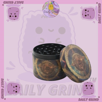 Motif Trippy coloré ondulé liquide Hallucination 50mm 4 pièces haute qualité personnalisé métal herbe broyeur cadeau 