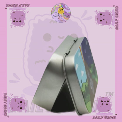 Années 90 Galaxie Planètes colorées Design de l'espace extra-atmosphérique 2oz Pilule de tabac noir Baccy Cachette Pièces Cristaux Bijoux Charnière Couvercle Étain Cadeau