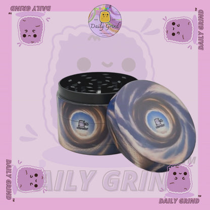 Motif Trippy coloré ondulé liquide Hallucination 50mm 4 pièces haute qualité personnalisé métal herbe broyeur cadeau 