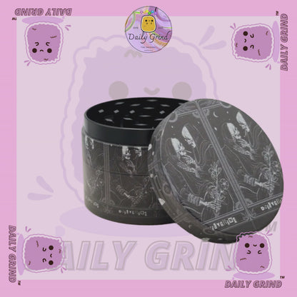 Motif Trippy coloré ondulé liquide Hallucination 50mm 4 pièces haute qualité personnalisé métal herbe broyeur cadeau 