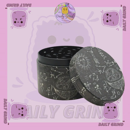 Motif Trippy coloré ondulé liquide Hallucination 50mm 4 pièces haute qualité personnalisé métal herbe broyeur cadeau 