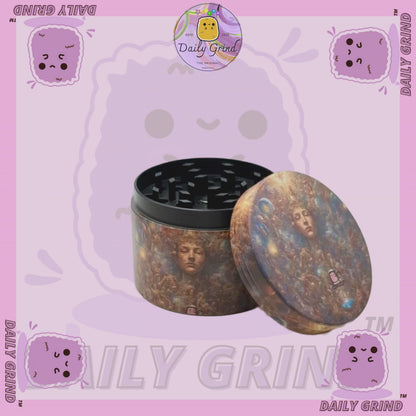 Motif Trippy coloré ondulé liquide Hallucination 50mm 4 pièces haute qualité personnalisé métal herbe broyeur cadeau 