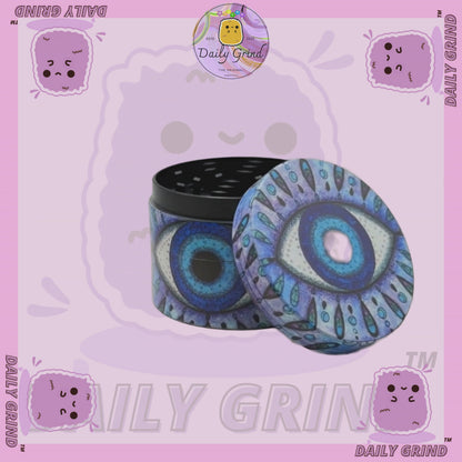Motif Trippy coloré ondulé liquide Hallucination 50mm 4 pièces haute qualité personnalisé métal herbe broyeur cadeau 