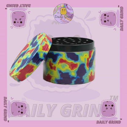 Thermal Imaging Vibrant Colourful - 50mm 4-Piece High Quality Custom Metal Tobacco Herb Grinder Gift Idea