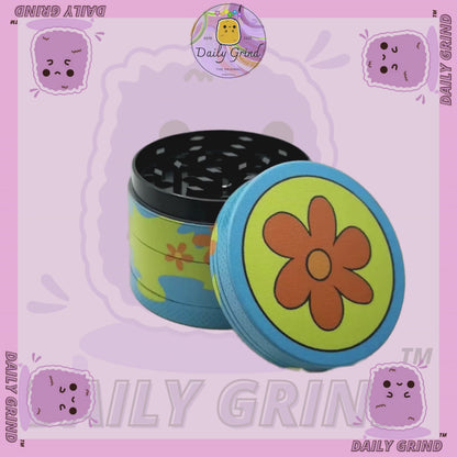 70’s Flower Power 60's Cute Peace Nostalgia - 50mm 4-Piece High Quality Custom Metal Tobacco Herb Grinder Gift Idea