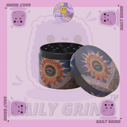 Motif Trippy coloré ondulé liquide Hallucination 50mm 4 pièces haute qualité personnalisé métal herbe broyeur cadeau 
