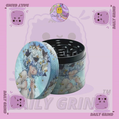 50mm Cute Fairy Girl Spiritual Nature Cute Kawaii Art - 4 parties de haute qualité en métal Herb Grinder Cadeau 