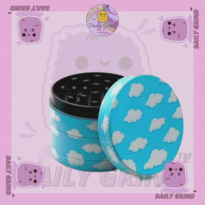 Cartoon Clouds Sunny Anime Blue Sky - 50mm 4 pièces de haute qualité personnalisé en métal broyeur d'herbes cadeau 