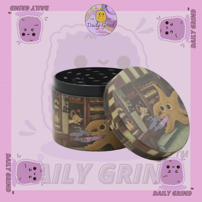 Motif Trippy coloré ondulé liquide Hallucination 50mm 4 pièces haute qualité personnalisé métal herbe broyeur cadeau 