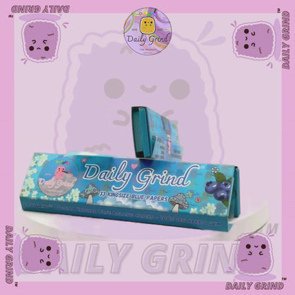 Papel de liar tamaño king azul Daily Grind™: ¡alta calidad, súper lindo! Regalo de 33 hojas.
