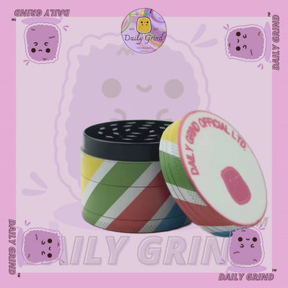 Mignon œil de cristal coloré Trippy 50mm 4 pièces de haute qualité personnalisé broyeur d'herbes en métal cadeau 
