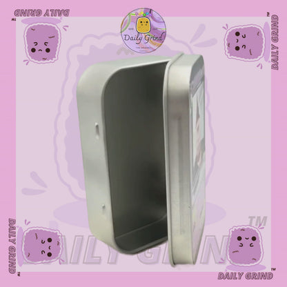 Années 90 Galaxie Planètes colorées Design de l'espace extra-atmosphérique 2oz Pilule de tabac noir Baccy Cachette Pièces Cristaux Bijoux Charnière Couvercle Étain Cadeau
