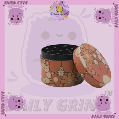 Motif Trippy coloré ondulé liquide Hallucination 50mm 4 pièces haute qualité personnalisé métal herbe broyeur cadeau 