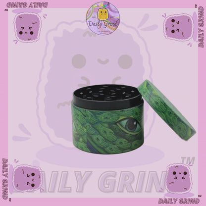 Motif Trippy coloré ondulé liquide Hallucination 50mm 4 pièces haute qualité personnalisé métal herbe broyeur cadeau 