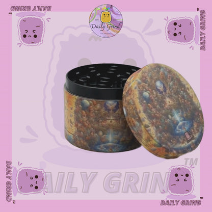 Motif Trippy coloré ondulé liquide Hallucination 50mm 4 pièces haute qualité personnalisé métal herbe broyeur cadeau 