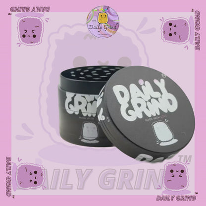 Black Made with Love Daily Grind - 50mm Premium 4-Piece Custom Metal Tobacco Herb Grinder Cute Gift