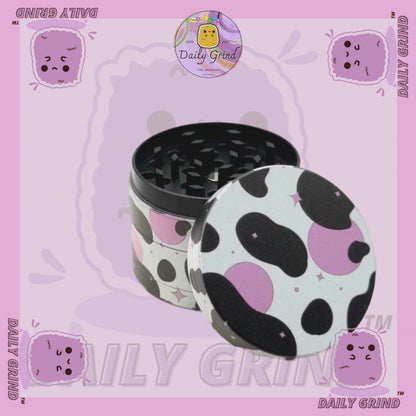 Motif Trippy coloré ondulé liquide Hallucination 50mm 4 pièces haute qualité personnalisé métal herbe broyeur cadeau 