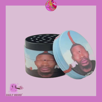 Ojo de cristal lindo colorido Trippy 50 mm regalo personalizado de alta calidad de la amoladora de hierbas de metal de 4 piezas 