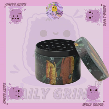 Motif Trippy coloré ondulé liquide Hallucination 50mm 4 pièces haute qualité personnalisé métal herbe broyeur cadeau 