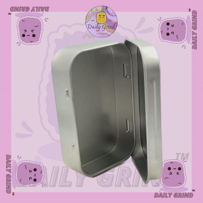 Années 90 Galaxie Planètes colorées Design de l'espace extra-atmosphérique 2oz Pilule de tabac noir Baccy Cachette Pièces Cristaux Bijoux Charnière Couvercle Étain Cadeau