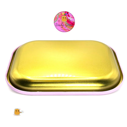 Tie Dye Mushroom Colourful Design - 14x18cm Metal Tray for Jewellery, Crystals, bits and pieces etc.  Idea Trinkets  Gift