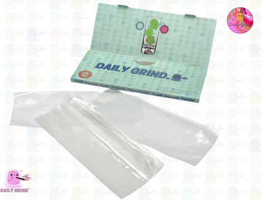 Daily Grind™ Glass Kingsize Rolling Papers - 100% Veg, High Quality, Super Cute! 50 Sheets  Gift