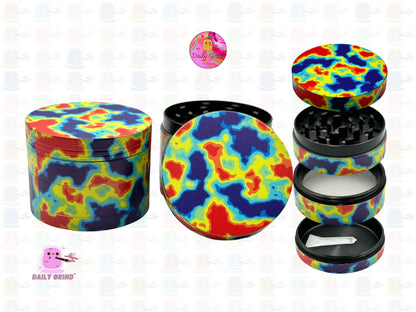 Thermal Imaging Cute Colourful - 50mm 4-Piece High Quality Custom Metal Kitchen Herb Grinder Gift Idea